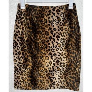 Inc International Concepts Leopard Print Pencil Skirt Size 8